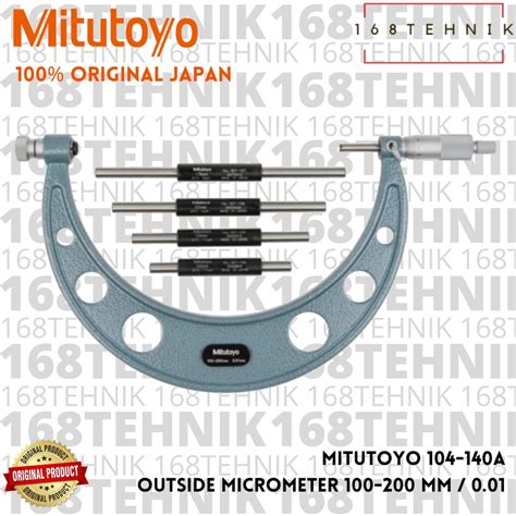 Jual MITUTOYO 104 140A Outside Micrometer 100 200 0 01mm Mikrometer