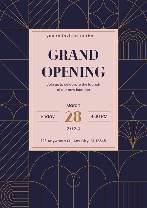 Free printable grand opening invitation templates | Canva