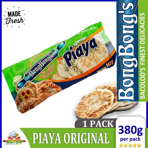 Piaya Original Bongbong S Pasalubong Delicacies Iloilo S Best Piyaya Bread 190g 380g