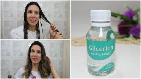 Hidratação Glicerina para Cabelos Ressecados YouTube