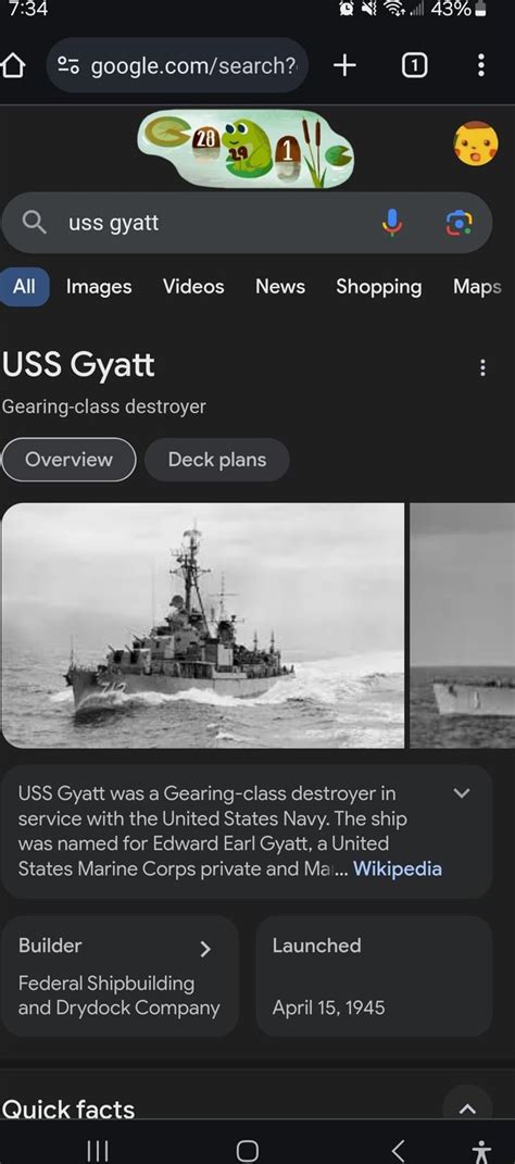 Uss gyatt All Images Videos News Shopping Maps USS Gyatt Gearing-class ...