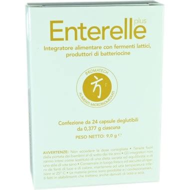 Enterelle Plus 24 Capsule Integratore Alimentare Di Fermenti Lattici