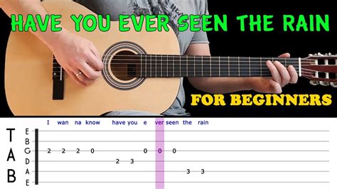 Have You Ever Seen The Rain Easy Guitar Melody Lesson For Beginners