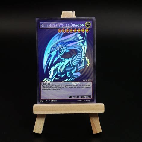 Orica Blue Eyes White Dragon Full Art Holo Card Blue Eyes Etsy