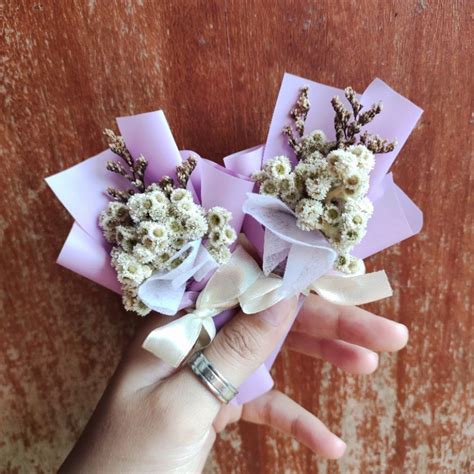 Jual Mini Dried Bouquet Buket Kecil Buket Mini Souvenir Dried