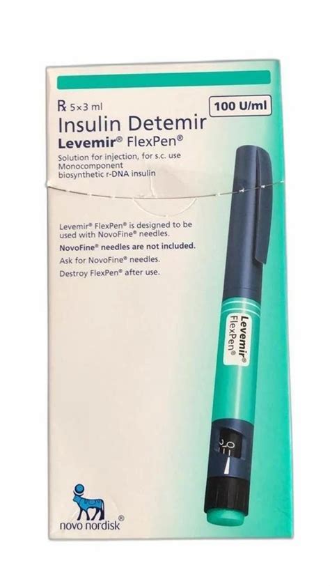 Insulin Detemir Levemir Flex Pen at Rs 800/box | इंसुलिन पेन in Bhopal ...