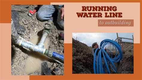 Running A Water Line To An Outbuilding Or A Shed Youtube