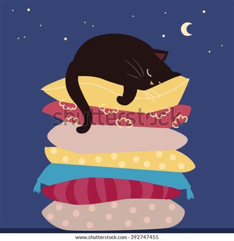 Cat Sleeping On Pillow Over 4 543 Royalty Free Licensable Stock Vectors And Vector Art Shutterstock