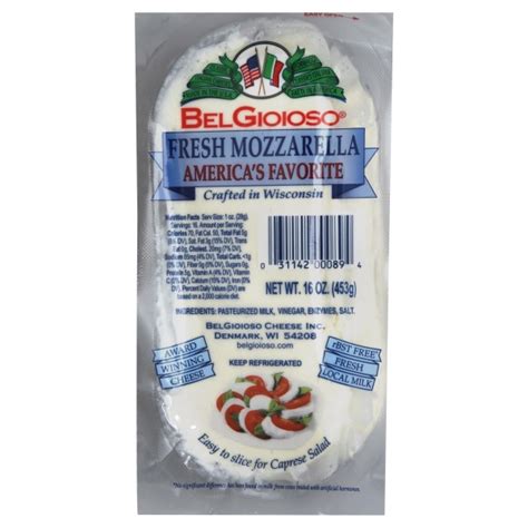 Belgioioso Mozzarella Cheese Log Products Lowes Foods To Go Local