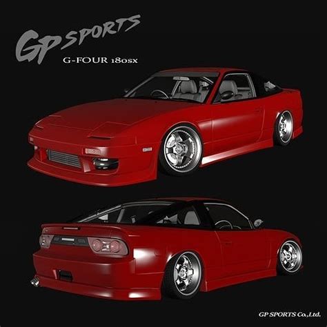 GP Sports GFOUR Nissan 180sx Body Kit GT6 Base 3D model | CGTrader