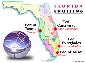 Cruise Ports In Florida Map United States Map