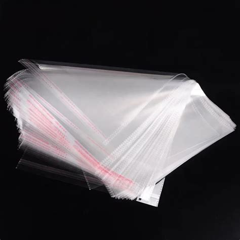 Custom Transparent Polybag Packaging Clear Opp Self Adhesive Plastic