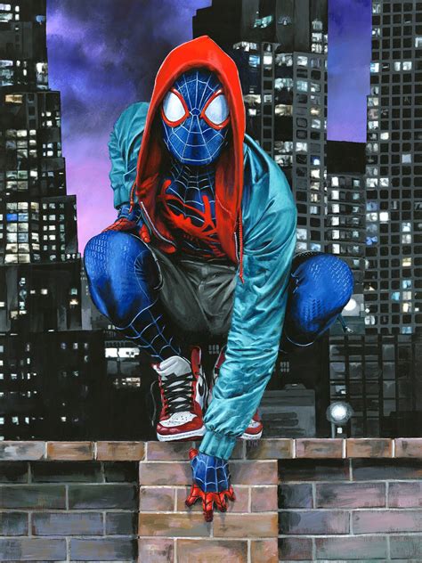 Spider-man Miles Morales Art Print - Etsy