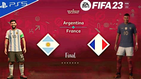 Fifa 23 Argentina Vs France Qatar World Cup 2022 Final Match Ps5™ 4k60 Youtube