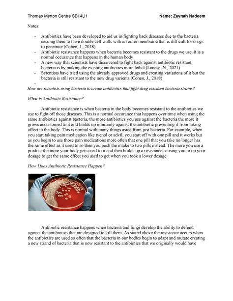 Bio Chem Assignment Biochemistry Unit Thomas Merton Centre SBI 4U1