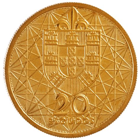 20 Escudos Salazar Bridge Gold Pattern Portugal Numista