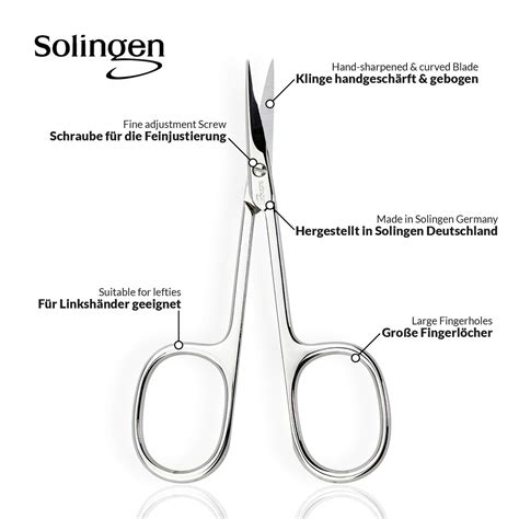 Solingen Cuticle Scissors Germany Curved Blade Scissors Germany