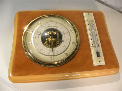 Alter Barometer Mit Thermometer Rechteckig Von Barigo Kaufen Auf Ricardo