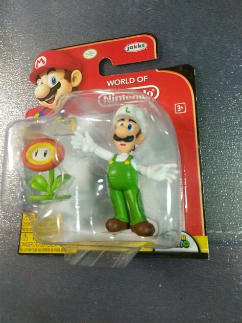 Fire Luigi World of Nintendo Super Mario 3 inch Figure New 2019 ...