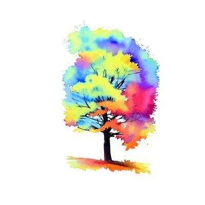 Watercolor Tree Background Vector Art, Icons, and Graphics for Free ...