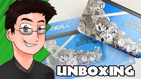 Unboxing Super Smash Bros 3ds Xl Blue Youtube