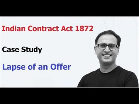 Indian Contract Act 1872 Case Study Offer Acceptance YouTube