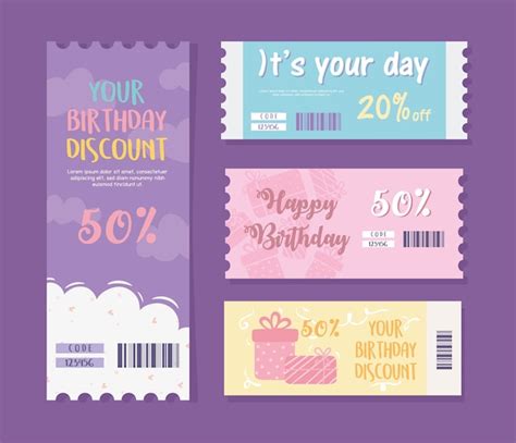 Premium Vector | Birthday gift cards