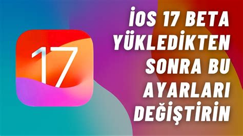 iOS 17 YÜKLEDİKTEN SONRA BU AYARLARI DEĞİŞTİRİN YouTube