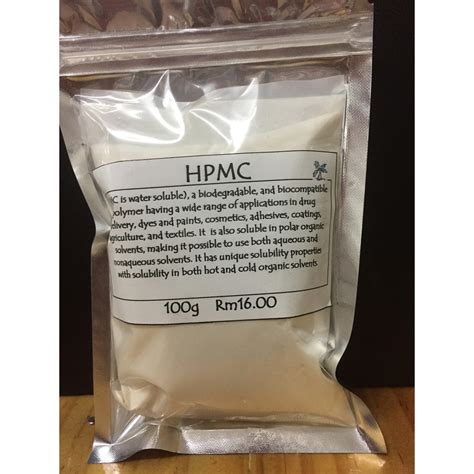 HPMC Hydroxypropyl Methylcellulose 100g Shopee Malaysia