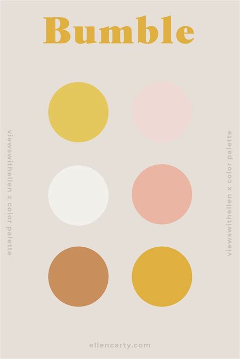 Bumble Color Palette | Color palette, Color schemes design, Color swatches