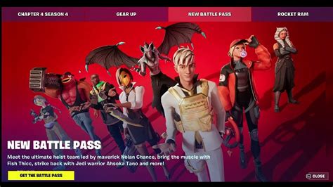 Fortnite Chapter 4 Season 4 Battle Pass Youtube