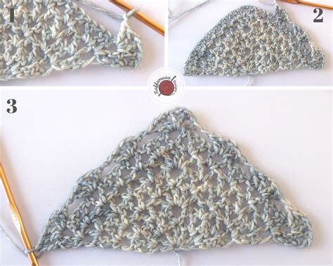 Crochet A Beautiful V Stitch Triangle Shawl Free Pattern Shawl Crochet Pattern Crochet