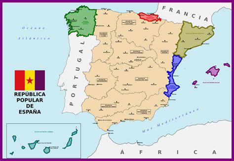 Map Of Peoples Republic Of Spain By Matritum On Deviantart