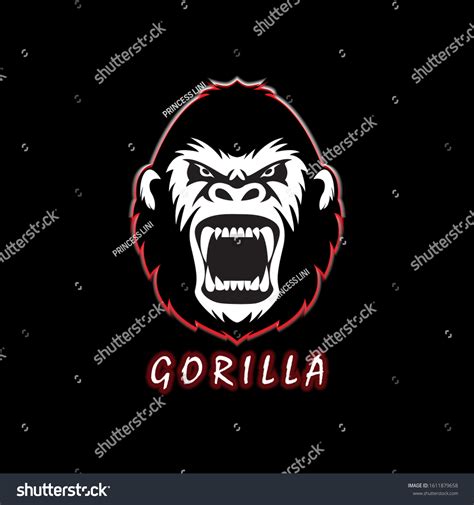 Angry Gorilla Logo Design Template Vector Stock Vector (Royalty Free ...