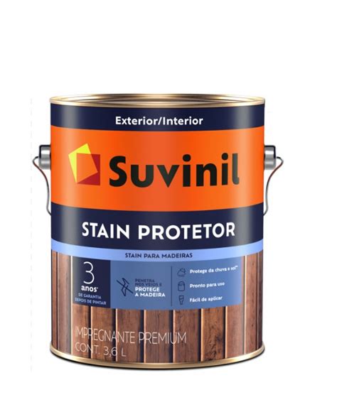 Suvinil Verniz Stain Impregnante L Incolor Dauge Materiais De