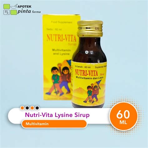 Nutri Vita Sirup 60 Ml Multivitamin Dan Suplemen Lazada Indonesia