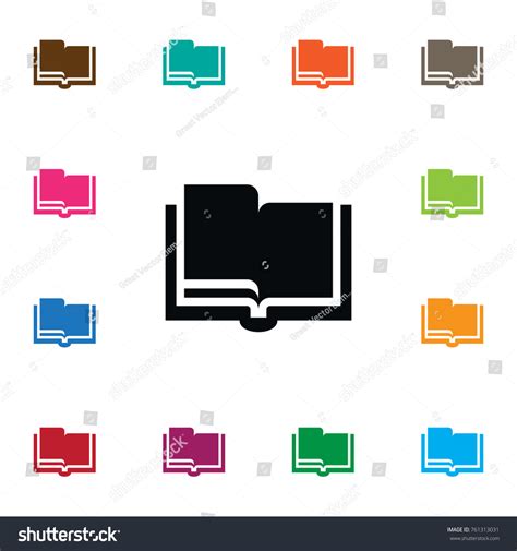 Isolated Encyclopedia Icon Studying Vector Element Stock Vector