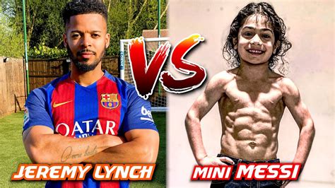 Football Challenges Vs Mini Messi Arat Hosseini Youtube