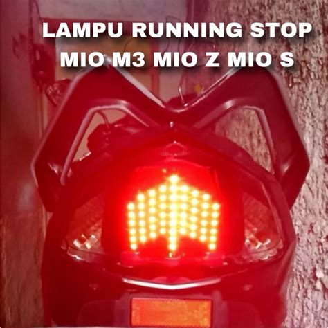 Jual Lampu Stoplamp Running Mio M3 Mio S Mio 125 Mio Z 8 Mode