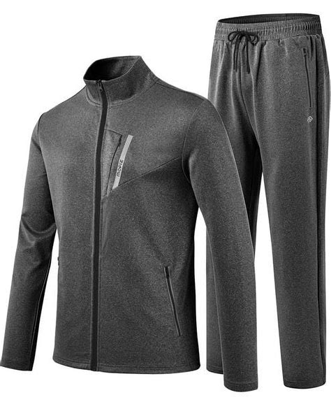 Mofiz Mens Tracksuits Set Long Sleeve Full Zip Running Sports