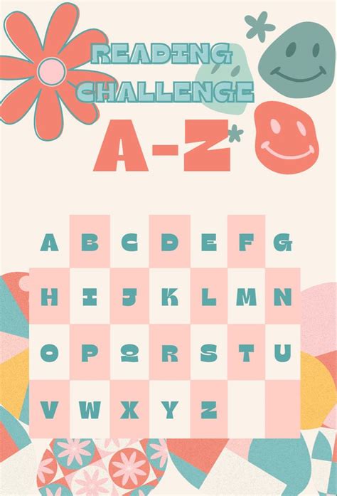 Alphabet Reading Challenge Template Printable Calendars At A Glance