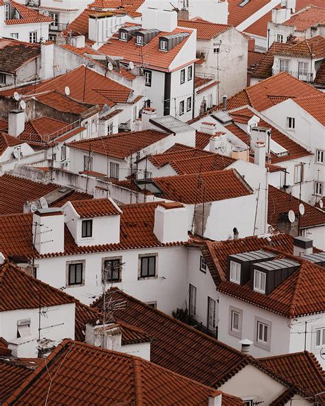 Cities Architecture City Building View From Above Roof Roofs HD