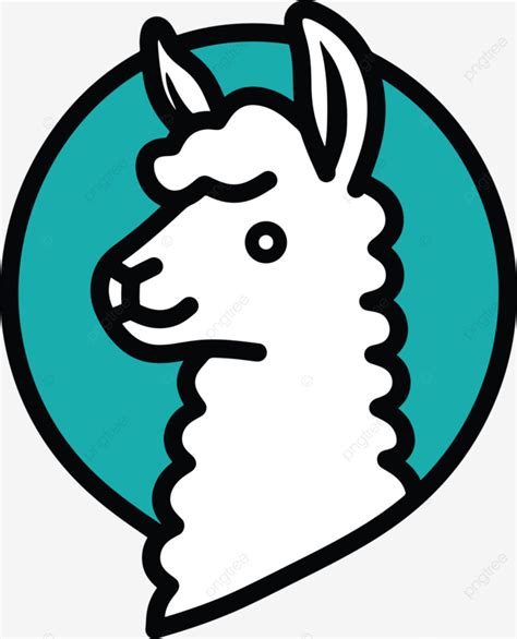 White Llama Head Vector Llama Cartoon Cute Png And Vector With