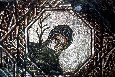 Roman Mosaic Showing Personification Of Winter IMPERIUM ROMANUM