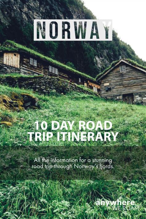 10-Day Norway Road Trip Itinerary (+ Map) | Anywhere We Roam | Road ...