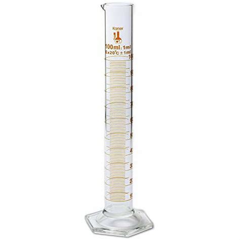 Getuscart 100ml Graduated Cylinder Borosilicate 33 Glass Single Metric Scale Class B