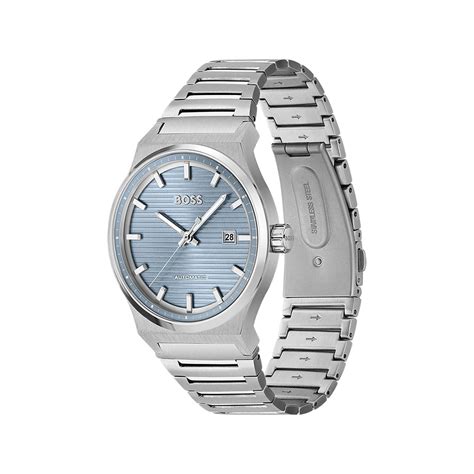 Montre BOSS Sport Lux Homme Automatique Bracelet Acier Argent MATY