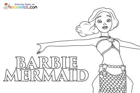 Barbie Mermaid Coloring Page Gratis Kleurplaten 50 OFF