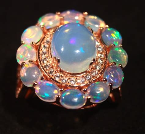 Ethiopian Opals Ring Cts 30 0 Height 28 Mm Width 24 Catawiki