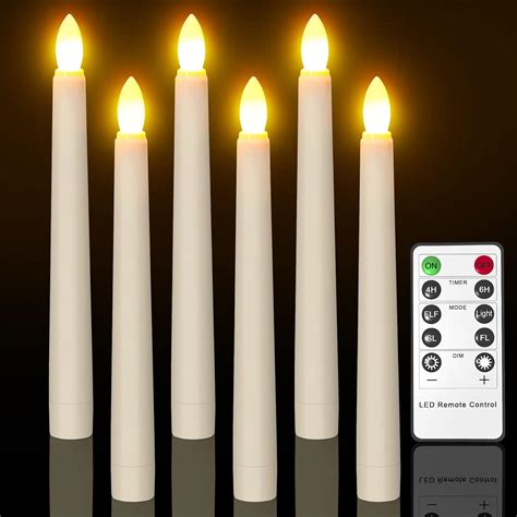 Pchero Piezas Luces De Velas Sin Llama Con Temporizador C Nico Led